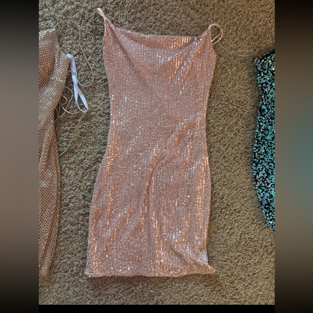 Bear dance homecoming dress, pictures show both front and back.